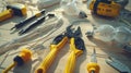 The Tools on Workbench.AI generated image Royalty Free Stock Photo
