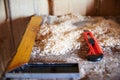 Tools for working with wood in a carpenter`s workshop Royalty Free Stock Photo