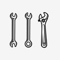 Tools Wrench Vector, Art, Icon, Graphic Isolated