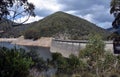 Tooma Dam is a major ungated concrete embankment dam Royalty Free Stock Photo