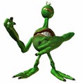 Toon Alien Sammy Royalty Free Stock Photo