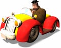 Toon car Royalty Free Stock Photo