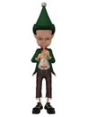 A toon christmas elf Royalty Free Stock Photo