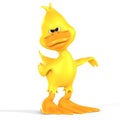 Toon Duck Quack Royalty Free Stock Photo