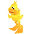 Toon Duck Quack Royalty Free Stock Photo