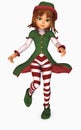 toon girl christmas elf