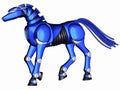 Toon Robot Horse Royalty Free Stock Photo