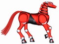 Toon Robot Horse Royalty Free Stock Photo