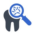 Tooth bacteria icon