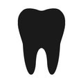 Tooth black icon 