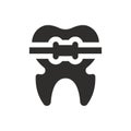 Tooth brace icon