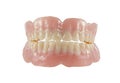 False teeth with in white background Royalty Free Stock Photo