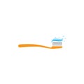 Tooth brush paste logo Royalty Free Stock Photo