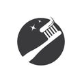 Tooth brush paste logo icon vector template Royalty Free Stock Photo