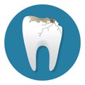 tooth cavity. Vector illustration decorative design