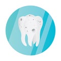 tooth cavity. Vector illustration decorative design