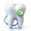 Tooth checkup 3D icon Royalty Free Stock Photo