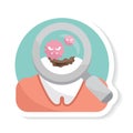 tooth checkup. Vector illustration decorative design Royalty Free Stock Photo