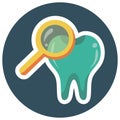 tooth checkup. Vector illustration decorative design Royalty Free Stock Photo