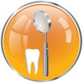 tooth checkup. Vector illustration decorative design Royalty Free Stock Photo