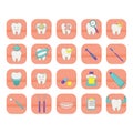 tooth collection. Vector illustration decorative design