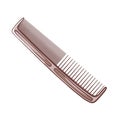 Tooth comb with thin and wide teeth for men or women. Hair care plastic product. Royalty Free Stock Photo