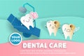 Tooth with dental care