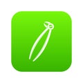 Tooth dentist forceps icon digital green Royalty Free Stock Photo