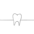 Tooth Dentist Sketch icon Vector with hand drawn doodle style isolated on white