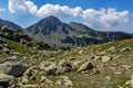 The Tooth, the Dolls and the Yalovarnika peaks in Pirin Mountain Royalty Free Stock Photo