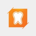 Tooth enamel protection sign icon. Dental care symbol.