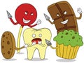 Tooth enemies Royalty Free Stock Photo