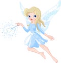 Tooth fairy with magic wand Royalty Free Stock Photo