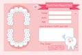 Tooth fairy report card