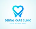 Tooth-heart-logo copy Royalty Free Stock Photo