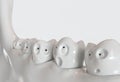 Tooth human cartoon - 3D Rendering Royalty Free Stock Photo