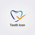 Tooth Icon Dental Care Medical Care Health Dentist Business Logo Design Various Shapes Graphic Elements