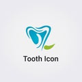 Tooth Icon Dental Care Medical Care Health Dentist Business Logo Design Various Shapes Graphic Modern Elements Royalty Free Stock Photo