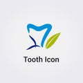 Tooth Icon Dental Care Medical Care Health Dentist Business Logo Design Various Shapes Graphic Modern Elements Royalty Free Stock Photo