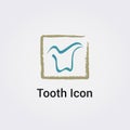 Tooth Icon Dental Care Medical Care Health Dentist Business Logo Design Various Shapes Graphic Elements