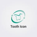 Tooth Icon Dental Care Medical Care Health Dentist Business Logo Design Various Shapes Graphic Modern Elements Royalty Free Stock Photo