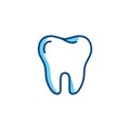 Tooth icon. Dentist colorful logo, Dental care or Dental clinic line icon. Vector illustration