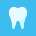 Tooth icon dentist flat vector sign symbol vector illustration