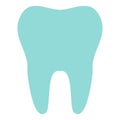 Tooth icon isolated on background. Modern flat pictogram, business, marketing, internet concept. Tr