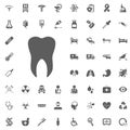 Tooth icon. Medical and Hospital Icon vector Set.