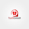 Tooth icon template,dental consult logo,medical,creative vector design