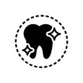 Black solid icon for Tooth, teeth and dental