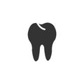 tooth icon. Vector illustration. Organ icon Royalty Free Stock Photo