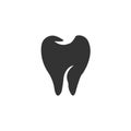 tooth icon. Vector illustration. Organ icon Royalty Free Stock Photo