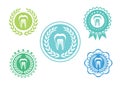 Tooth icons set ,Tooth logo set,Tooth label set